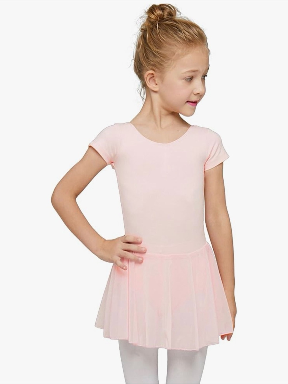 Girls’ Pink Ballet Leotard